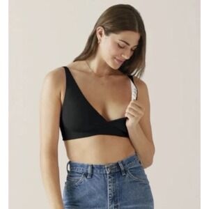 BRAVADO DESIGNS BALLET NURSING SLEEP BRA SIZE M BLACK NWT